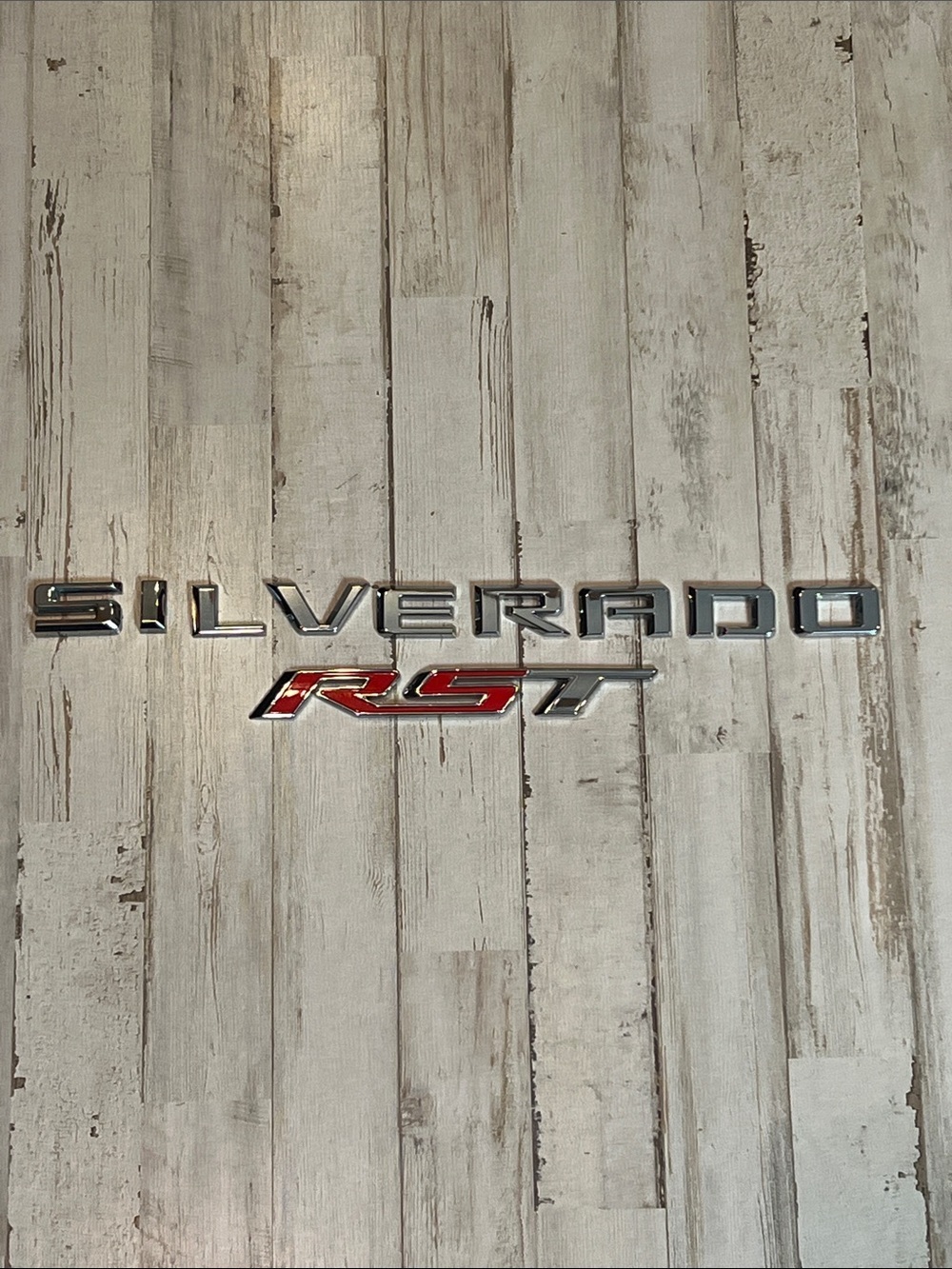 OEM Chevrolet Silverado Factory Tailgate Emblem Letters Chrome